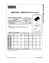 Datasheet MMBZ5226B manufacturer Fairchild